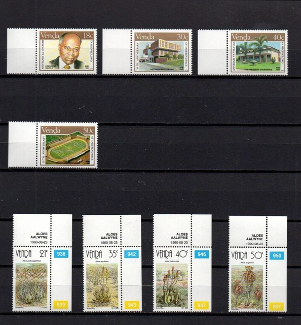 Briefmarken  Sätze Südafrika Venda 1989/90 postfr.    s. Scan