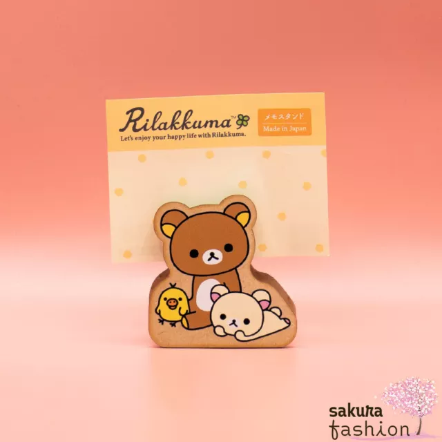 San-X | Rilakkuma & Korilakkuma & Kiiroitori | Memohalter / Notiz- / Kartenst...