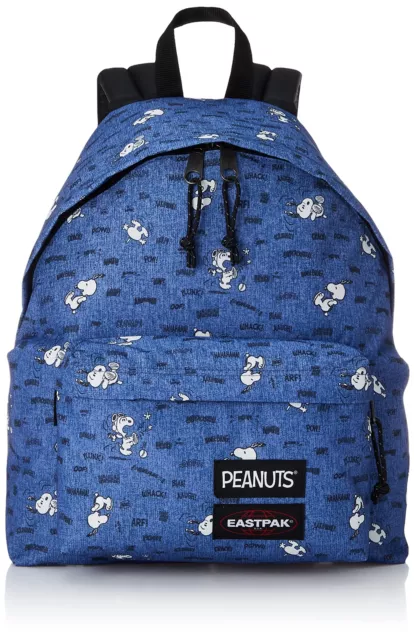 East Pack Backpack Padded Pak Peanuts Snoopy Blue 16.1 x 12.2 x 5.9 inches