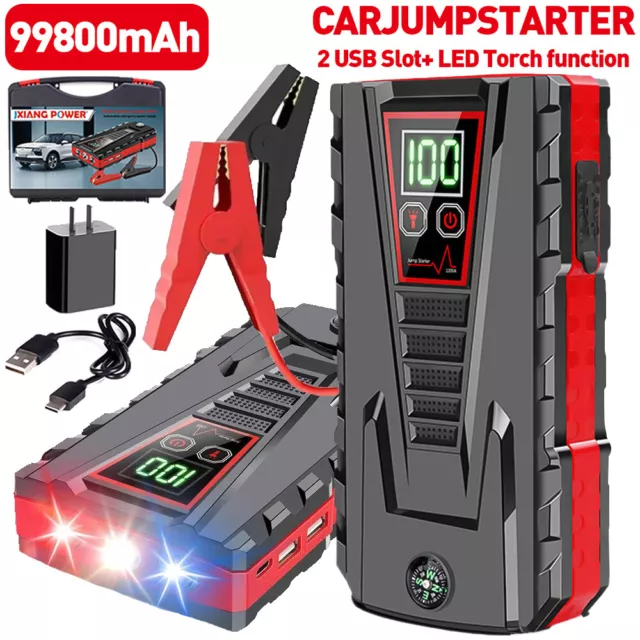 FLYLINKTECH 1500A PEAK Portable Car Jump Starter Battery Charger Booster +  Case $53.00 - PicClick