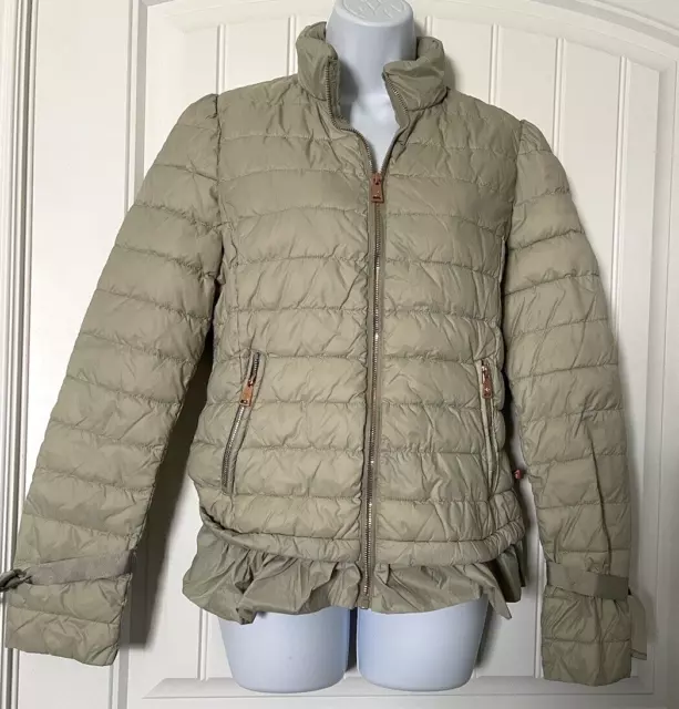 Bernardo Primaloft Duck Free Womens Packable Puffer Jacket Size Small/P Green