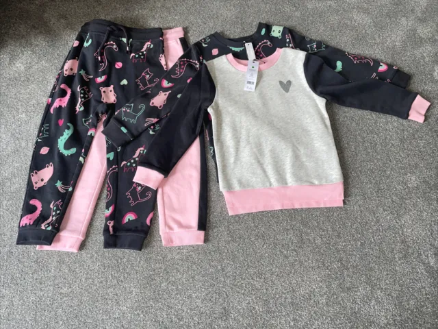 Girls Sweatshirts and Joggers Age 4-5