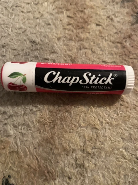 Chap Stick Cherry Flavored Lip Balm New