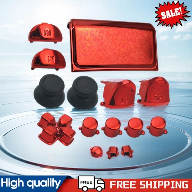 FULL SET BUTTONS ABXY Buttons Replace Kit for PS4 Slim Game Controller ...