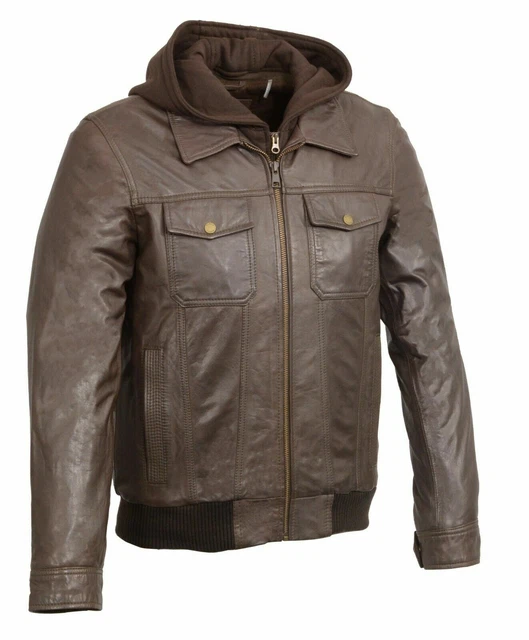 Blouson Bomber Homme En Cuir Daim Vert - Style Vintage Rétro Fait Main - Toutes Saisons