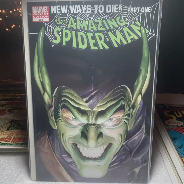 Amazing Spider-man #568, VF/NM  Alex Ross Cover; New Ways to Die