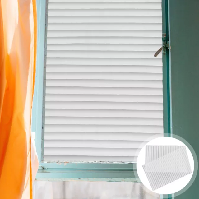 Película de privacidad para ventana de oficina pegatina de imitación persiana de imitación para ventanas de vidrio