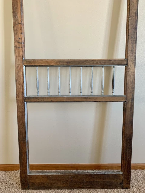 Antique/Vintage Primitive Country Farmhouse Wood Screen Door 3