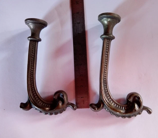 Neuf 5 Paires De Attache Rideau Embrasse Fleur Lys Laiton Massif 55 X