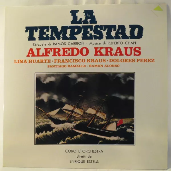 LP Miguel Ramos Carrión / Ruperto Chapí La Tempestad NEAR MINT Bongiovanni