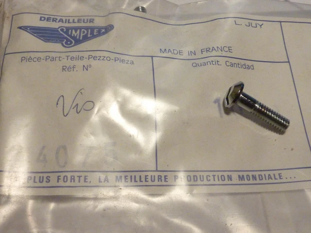 Axe De Dérailleur Simplex 3879 - Vintage - Pour Dérailleur LJ 1000 - Pièce Stock