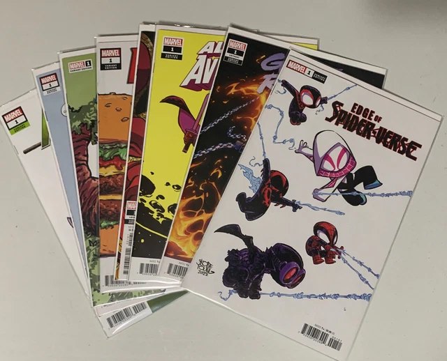Skottie Young Lot Of 8 Comic Marvel Ghost Rider Avengers Edge Of Spider-Verse 4