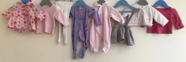Baby Girls Bundle Of Clothing Age 0-3 Months Miniclub John Lewis M&S