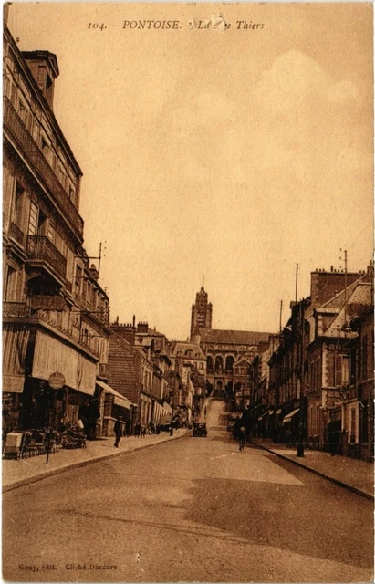 CPA PONTOISE - La Rue Thiers (68796)
