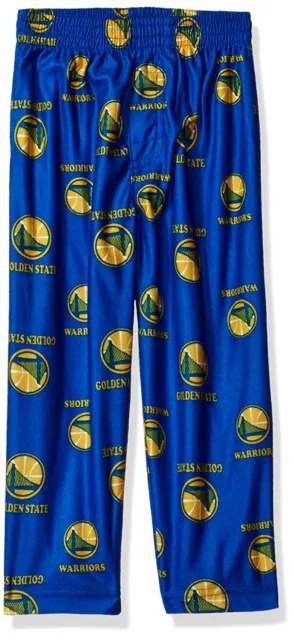 Golden State Warriors NBA Toddler Boys Team Logo Lounge Sleepwear Pants: 2T-5/6