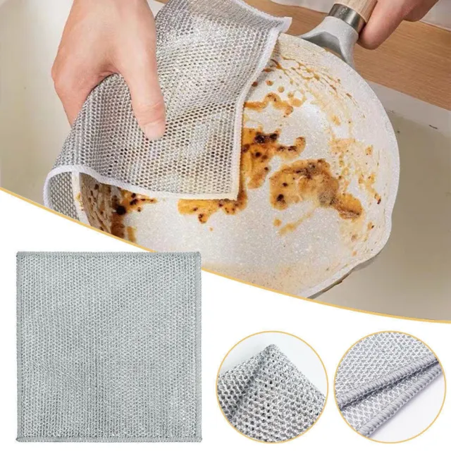 Multifunctional Non-Scratch Wire Dishcloth Steel Wire Dish Towel