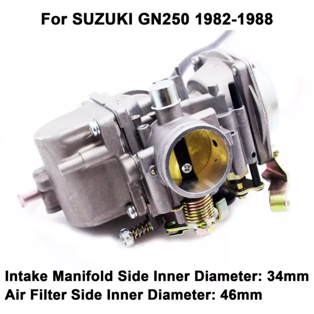 Zinc Alloy Carburetor Fuel Gasoline Carb 34MM For Suzuki GN250 GN 250 1982-1988