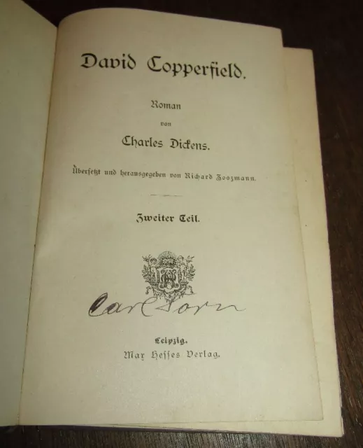 Charles DICKENS (1812-1870) David Copperfield NOVEL ~ 1890 Part 2