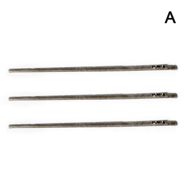 3 piezas cortación de cuero herramienta artesanal aguja de aguja de cuero - doble orificio TS