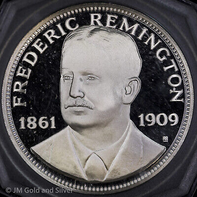1973 Franklin Mint Frederic Remington .925 Silver Medal