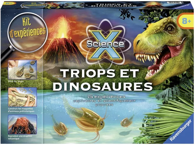 RAVENSBURGER - TRIOPS ET DINOSAURES - MAXI SCIENCE X Comme Neuf