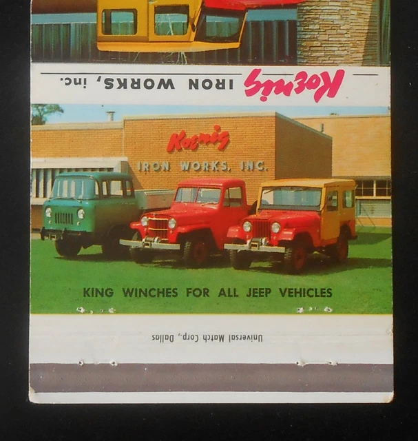 1950S ALL STEEL Cab Jeep Koenig Iron Works Houston TX Somerset Willys