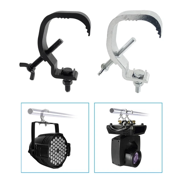 Pinces Pour Structure éclairage Scène – Lot De 2, Support 25-30 Mm, Charge Max 100 Kg, Alliage Aluminium - 2