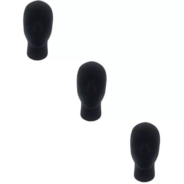 3 Pcs Foam Male Model Head Eps Man Tattoo Practice Men Wig Display Holder