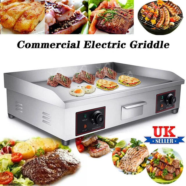 4400W COMMERCIAL WIDE Electric Griddle Hot Plate Burger Grill BBQ Flat 73cm UK £126.80 PicClick UK