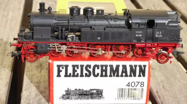 Fleischmann 4078 H0 Dampflok BR 78 434 - ex T 18 der DB Epoche 3 BW Frankfurt/M.