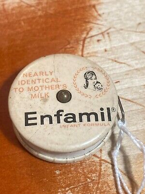Vintage Enfamil Tape Measure Advertising Memorabilia Push Button Boob Shaped 