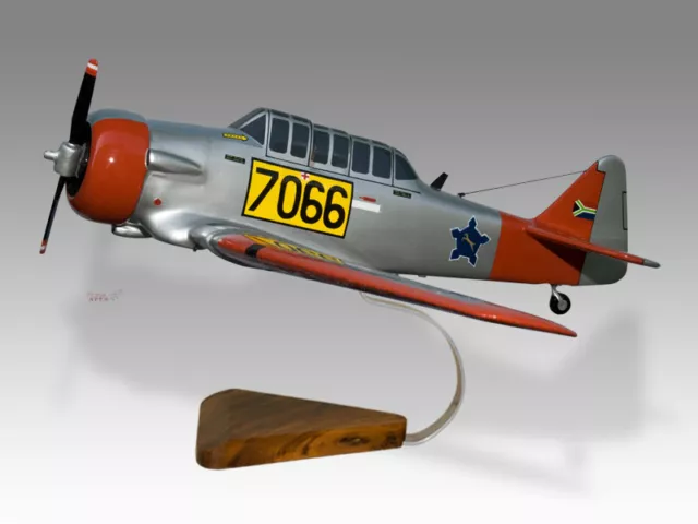 Harvard T6G SAAF South African Air Force Solid Mahogany Wood Desktop Model