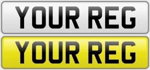 Pair  Standard UK Road Legal Car Reg Registration Number Plate MOT PASS