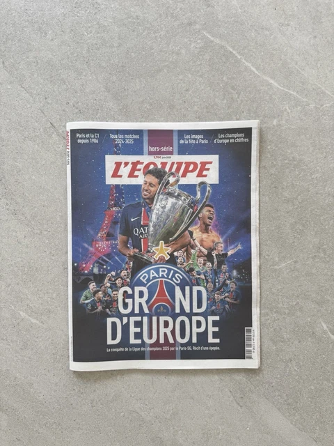 Journal Hors Série L'Equipe 04/06/2025 - Grand d'Europe - Victoire PSG