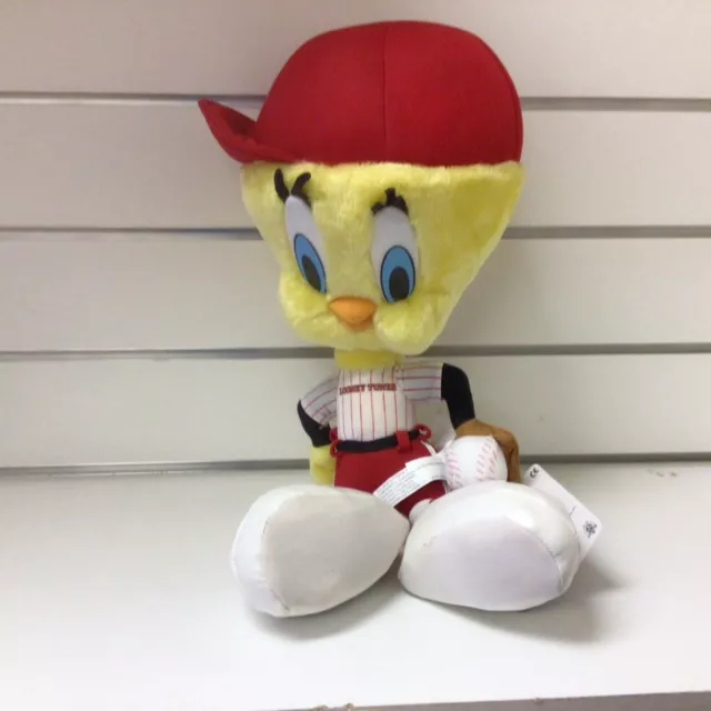 Vintage 1998 Ace Tweety Bird baseball plush Looney Tunes Warner Bros. 18” tall