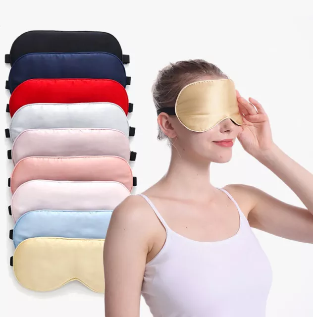 Mulberry Silk Sleep Mask Double-sided Light-blocking Travel Eye Mask Adjustable