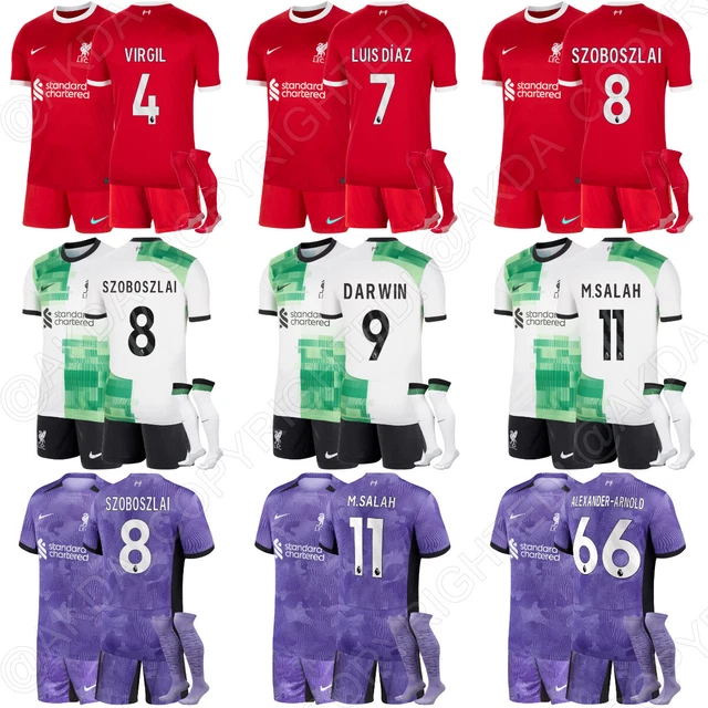 /23/24 Kids Home Away Third Football Kits 23-24 Boys Strip Socks Short+Shirt//