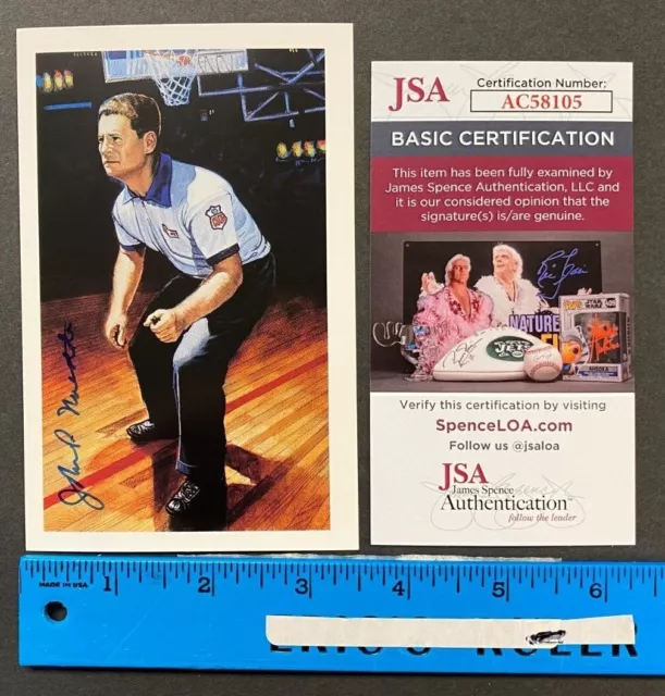 Hand Signed Nba Hall Of Fame Post Card John Nucatola Jsa/Coa #00717/10000 81322A