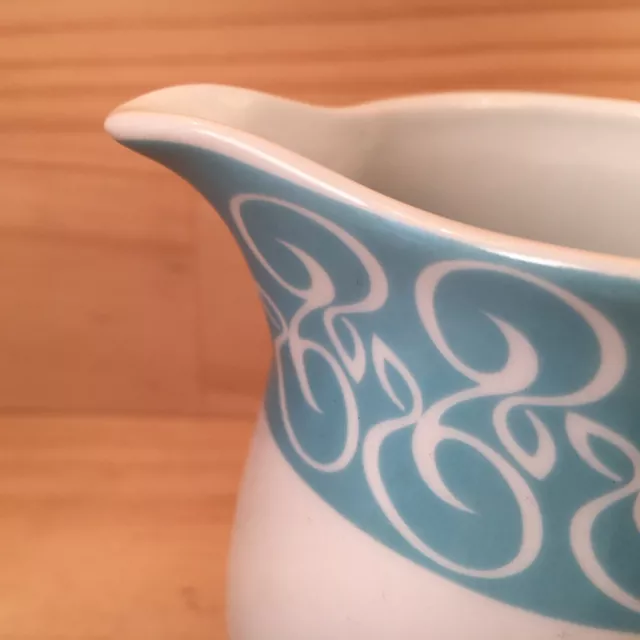 MODERN TWIRLS “Blue” Beautiful Small Creamer Jug Decorative Ceramic Milk Pourer 3