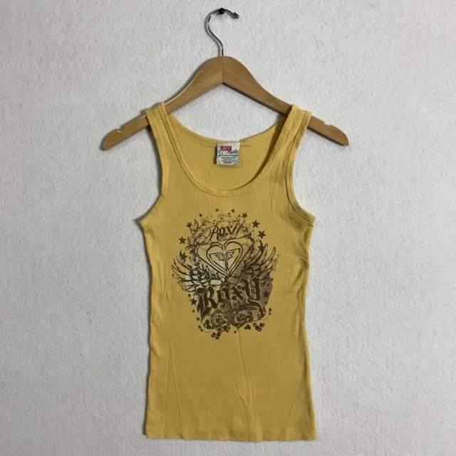 Early 2000s Roxy Brand Tank Top Yellow Women’s Medium