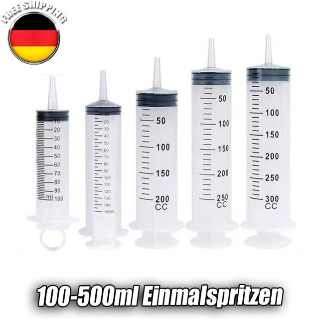 100-500ml Einmalspritzen Liquidspritzen Blasenspritzen Einwegspritzen + Schlauch