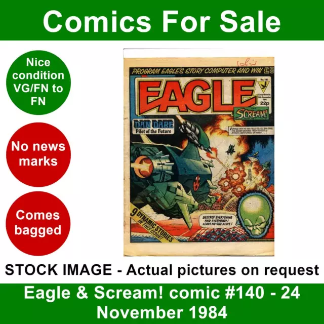 Eagle & Scream! comic #140 - 24 November 1984 - Nice no writing - IPC