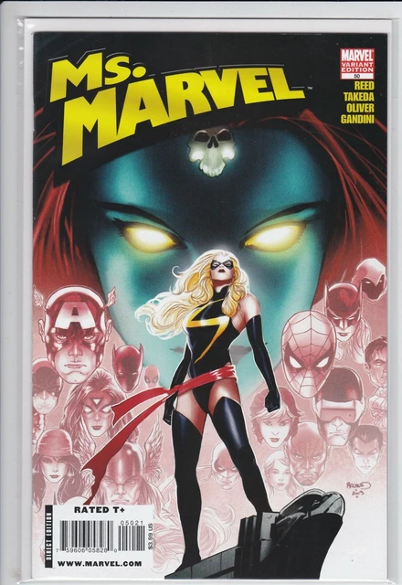 Ms. Marvel #50 (VF/NM 9.0) Paul Renaud variant cover HTF Final issue 2006 series