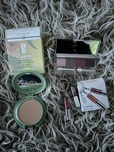 Clinique Set Shadow Palette, Compact Make-up, Schlüsselanhänger Lipgloss