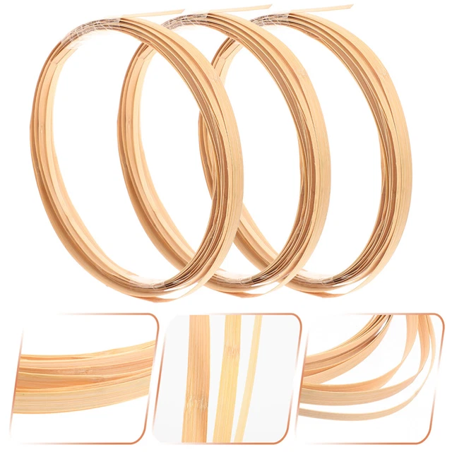 6 Bundles Basket Round Reed Wooden Craft Sticks Strips Crafts Bamboo Anti-rust