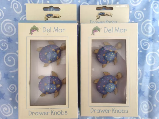 Kidsline Del Mar Drawer Knobs Turtles 2 Boxes 4 Knobs or Dolphin 1Box  2 Knobs