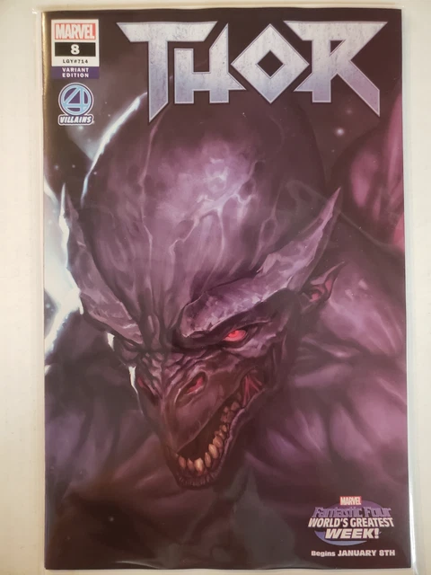 Thor #8 Djurdjevic Fantastic Four Villains Variant Marvel NM Comics Book