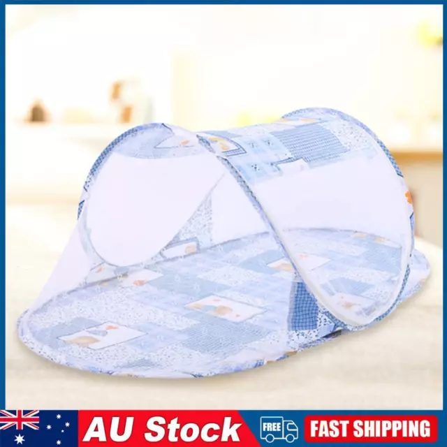 Baby Accessories Foldable Crib Netting Bedding for Newborn Infant (Blue)