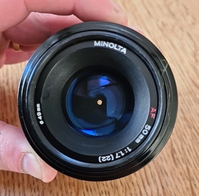 Minolta/Sony A 50 mm f1,7 AF/Frontkappe/Voll funktionsfähig