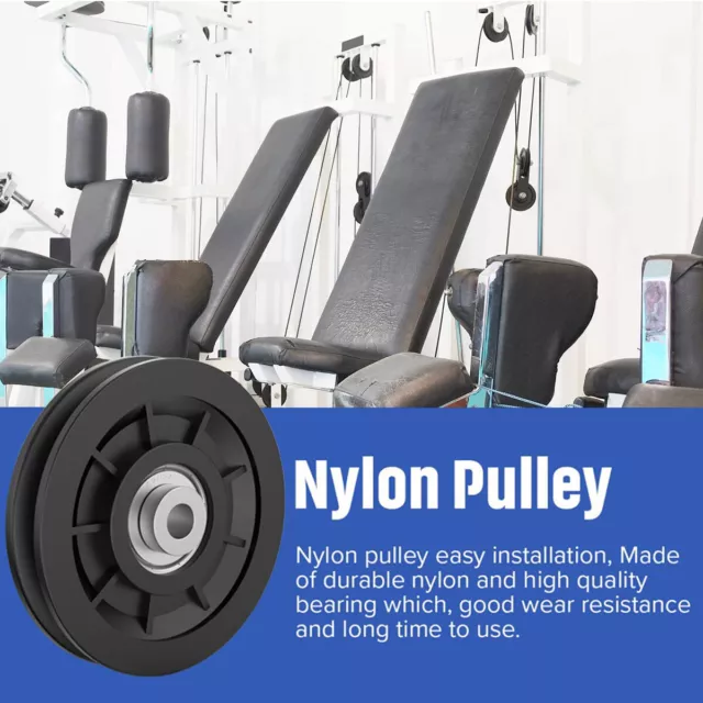 Aluminum Alloy Bearing Pulley Wheel Cable Machine 50-160mm Gym Fitness Equipment